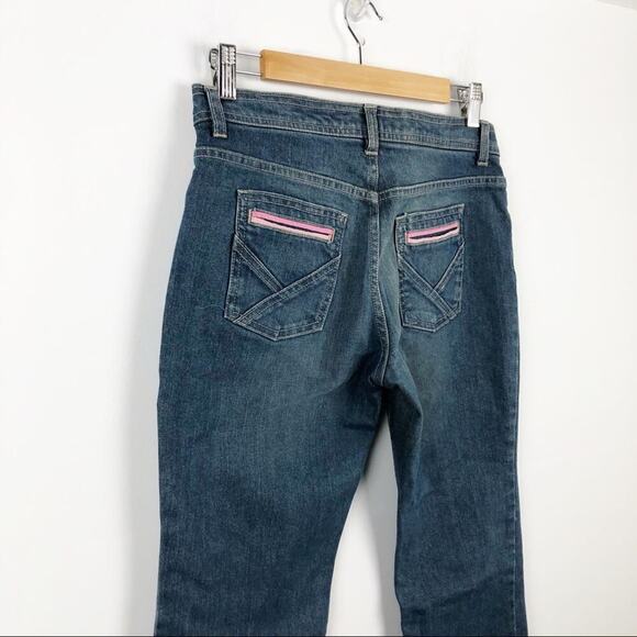 Marc Jacobs Boot Cut Pink Accent Pocket Jeans Sz 6 - Picture 13 of 16